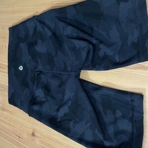 lululemon athletica Black Camo Athletic Shorts